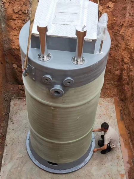 珠海峨眉山一体化提升泵安装